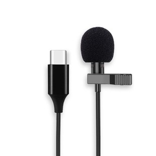 3.5mm/Type-c Mini Lapel Clip Microphone Mic Condenser Audio