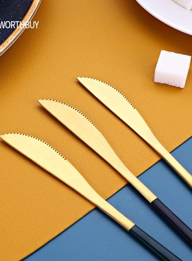 Gold Cutlery Set Portable Travel Flatware Set Stainless Stee