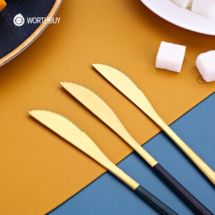 Gold Cutlery Set Portable Travel Flatware Set Stainless Stee