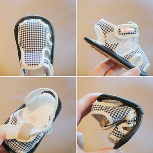 婴儿凉鞋男宝一岁宝宝鞋子2024年新款幼儿学步鞋夏款软底室内布鞋