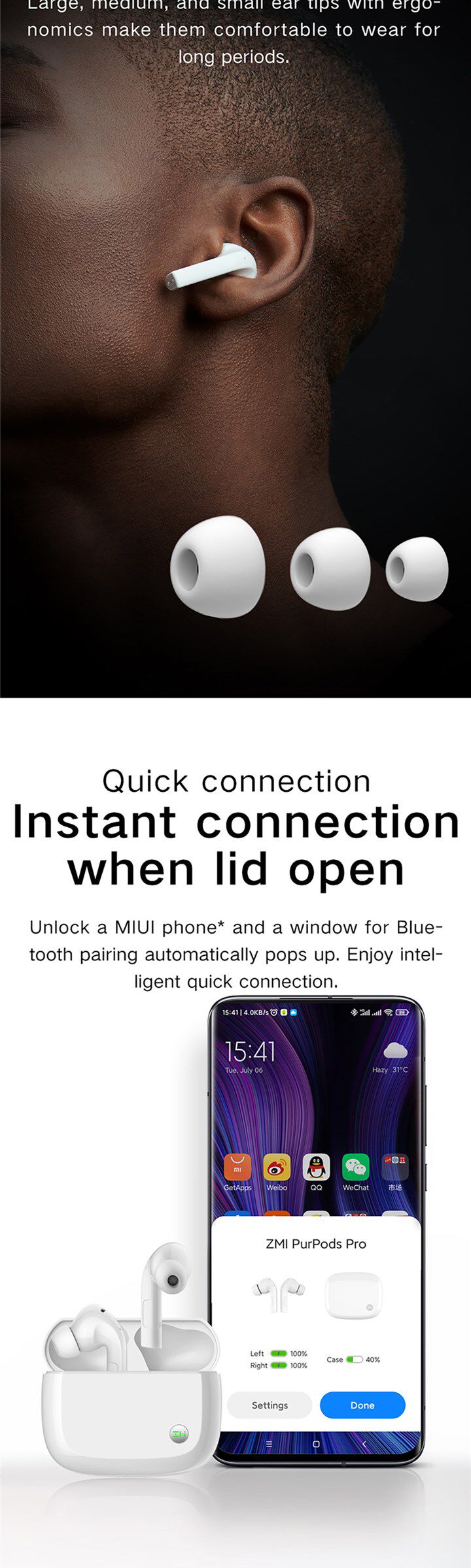 Для цветных металлов 速发zmi purpods pro tws wireless earphonesn chinese version