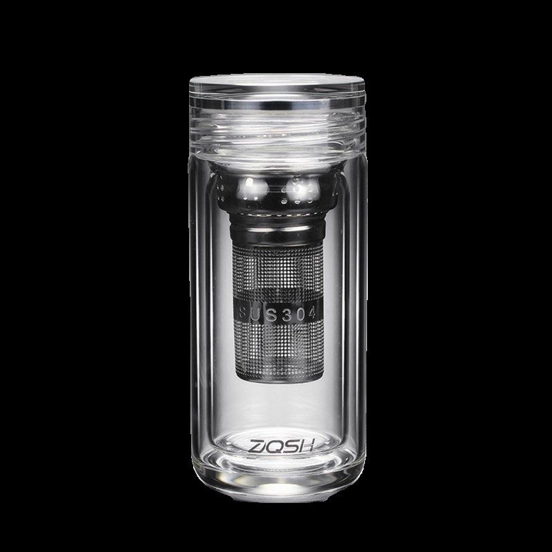 全透明加厚双层玻璃杯便携小容量随手口袋包包养身水杯女士高颜值,餐饮具,玻璃杯,淘宝优惠券,粉丝福利购,淘宝优惠卷