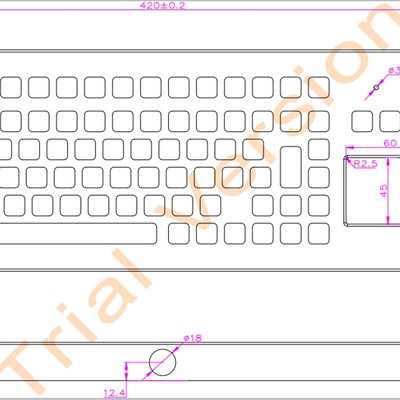 本安煤安防水防爆矿用本质安全型键盘 FHJ1.5W 防爆电脑金属键盘