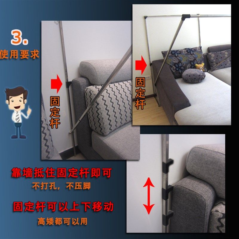 有货沙发蚊c帐0.9可折叠1m米1.2单人1.3用1.4客厅沙发床用蚊帐