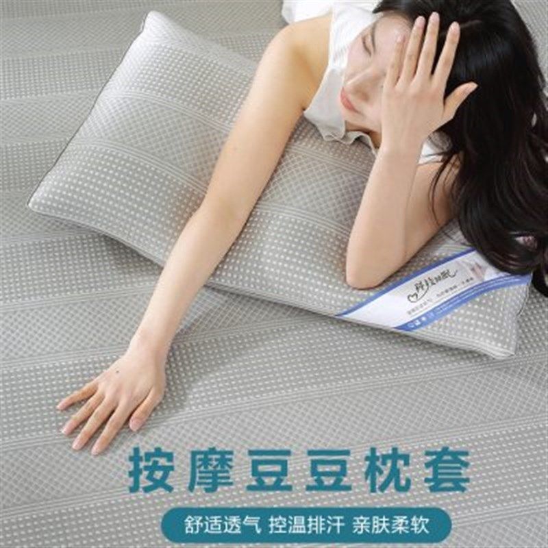 枕套夏季凉爽冰丝凉席夏天枕头套枕芯套单人大人可水洗机洗一对装