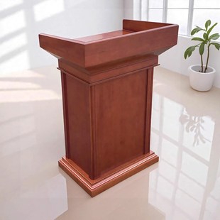 实木演讲台发言台讲台桌餐厅接待台咨客台领导讲话台讲桌发言席台