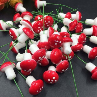 for Mushrooms colored 极速30Pcs Multi Miniatures Foam Red