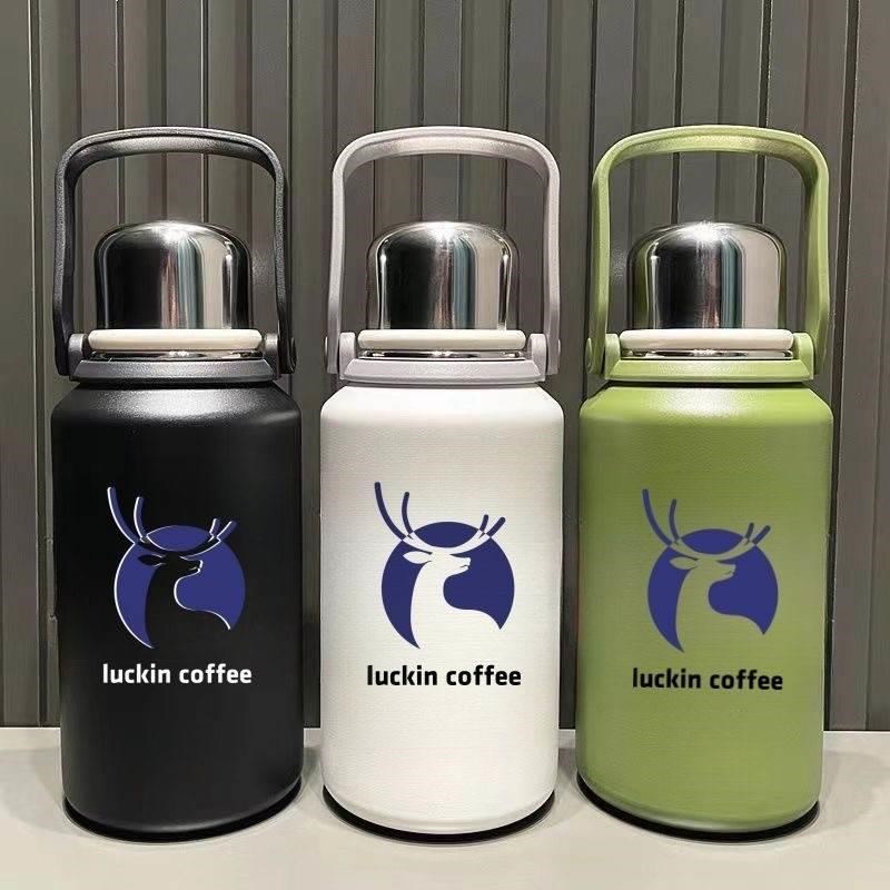 瑞幸咖啡壶学生316不锈钢保温杯大容量水杯男女便携户外运动水壶