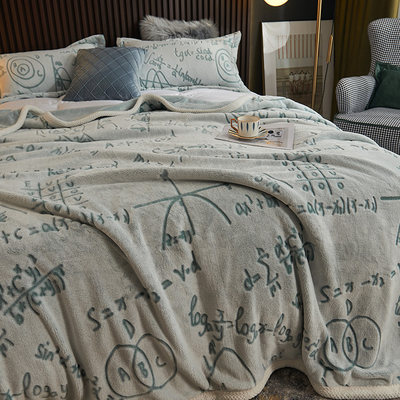 速发牛奶绒毛毯被子夏季办公室午睡毯沙发盖毯法兰绒空调薄毯子床