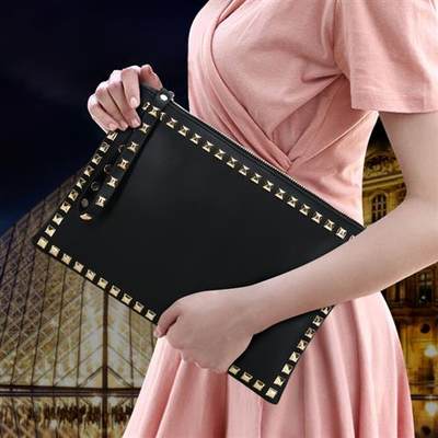 极速BARHEE Korean Fashion Women Clutch Handbag PU Leather Cl