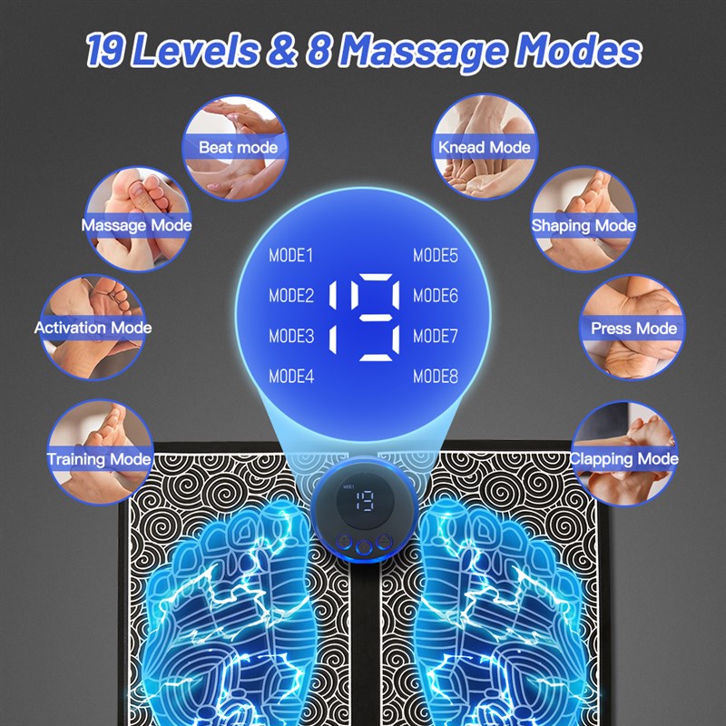 ectraiccEMS Foot Ma sager Pad Pulse AndsElectrics A upunc-封面