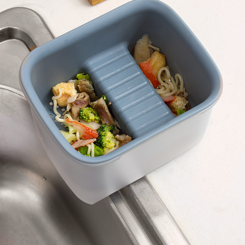 厨房水槽垃圾沥水篮洗菜盆筐塑料水池置物架N剩饭剩菜残渣过滤神