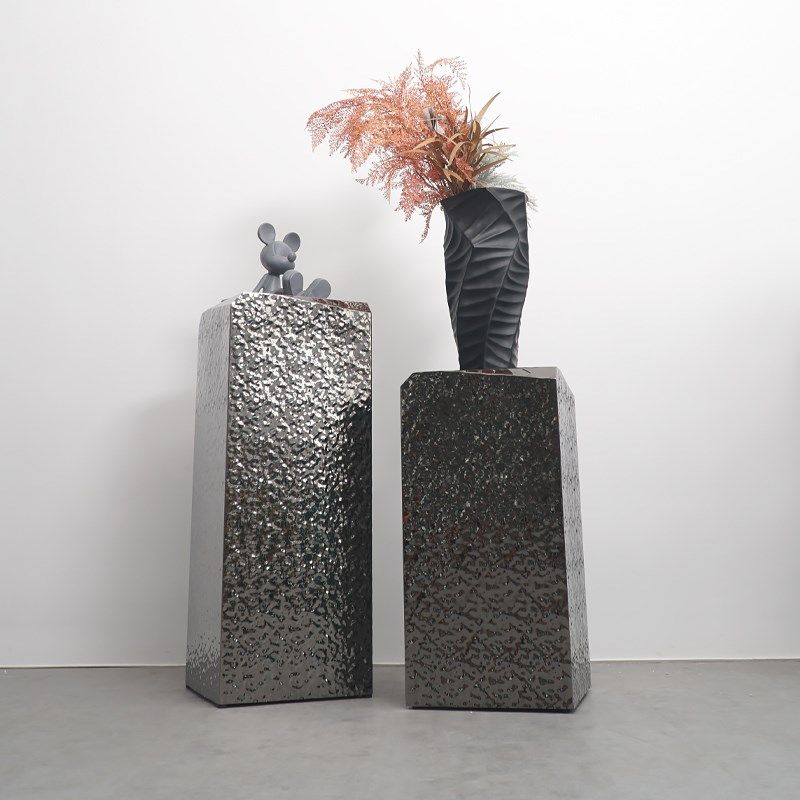 落地雕塑底座电镀镜面不锈钢展示台样板房间展厅商场橱窗装置摆台,家居饰品,落地摆件,淘宝优惠券,粉丝福利购,淘宝优惠卷