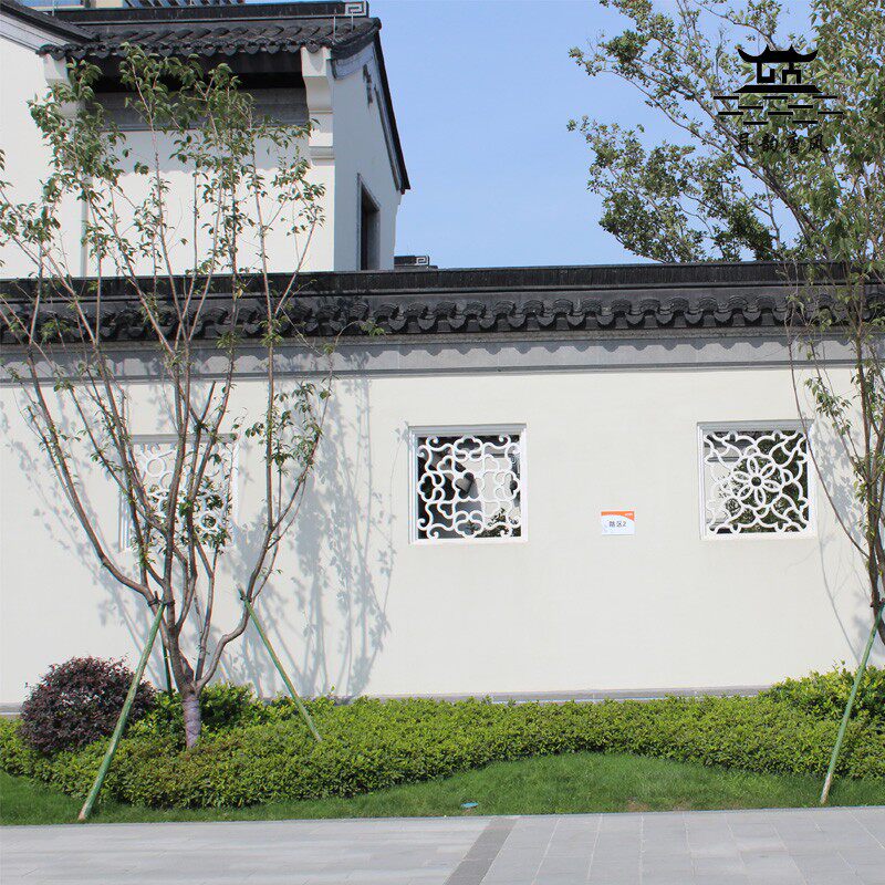 水泥围墙中式双面镂m空花窗仿古花格窗预制苏式古建窗花徽派砖雕