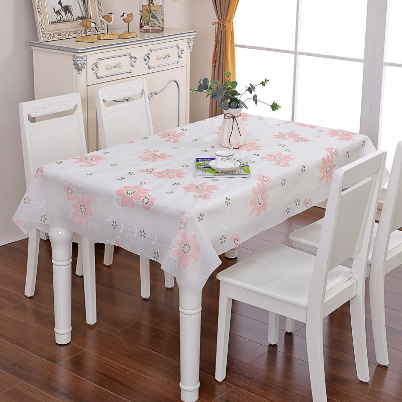 厂家客厅桌布pvc防水防烫防油免洗圆桌台布塑料家用长方形餐桌茶