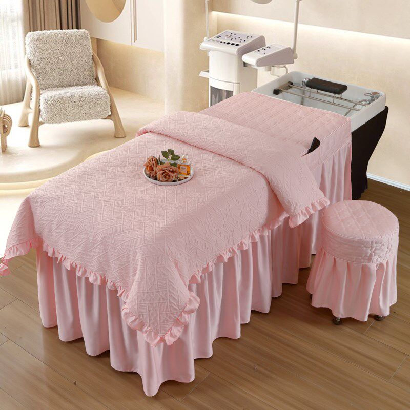 2024新款网红头疗床罩纯色泰式纯色洗头床床罩套美发床单,床上用品,床罩,淘宝优惠券,粉丝福利购,淘宝优惠卷