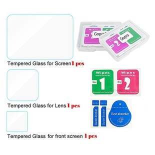 Protective Silicone Case for GoPro Hero 9 Black Tempered Gla