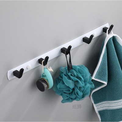 Black White Robe Hook Bathroom Towel Hooks Towels Bag Hat Ho