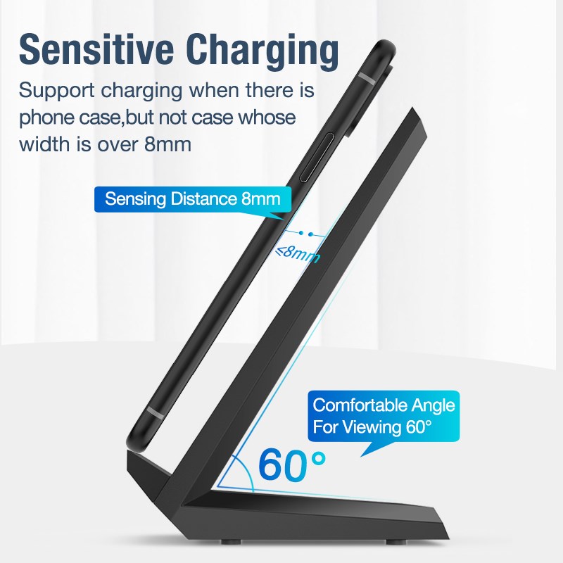 15W Qi Wireless Charger Stand For iPhone 11 pro 8 X XS  Sams 电子元器件市场 外设配件 原图主图