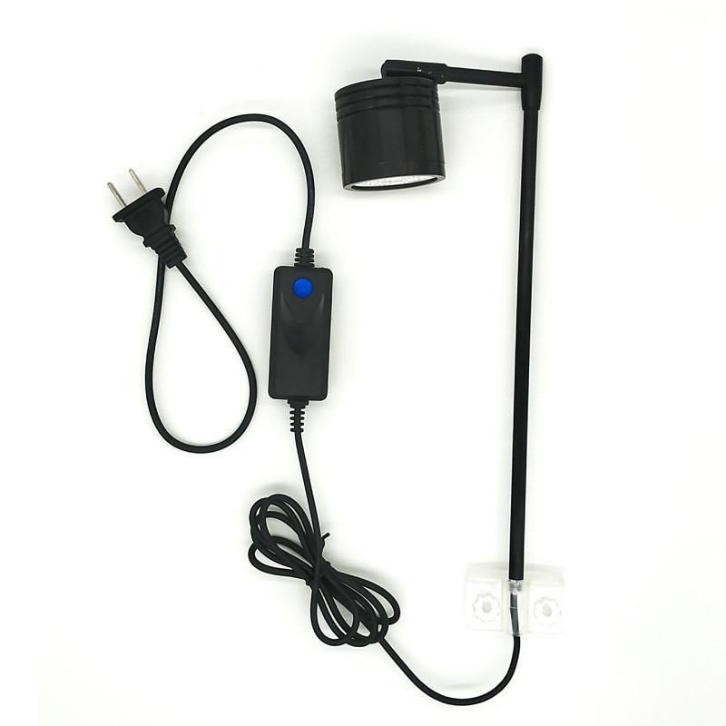 鱼缸射灯LED全光谱水草灯造景高亮筒灯小型水族箱草缸夹灯