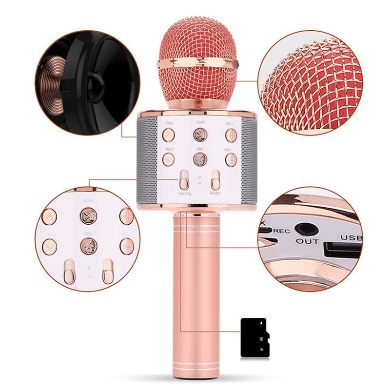 推荐WS858 Professional Bluetooth Wireless Microphone Speaker-封面