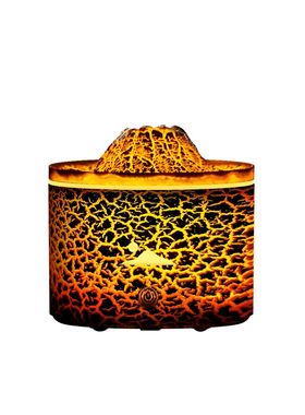 创意款仿真火山熔岩火焰香薰机桌面七彩裂纹火山加湿器Z家用扩香