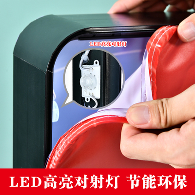 卡布软膜灯箱户i外充电发光海报展示架摆摊灯箱广告牌定制户外招