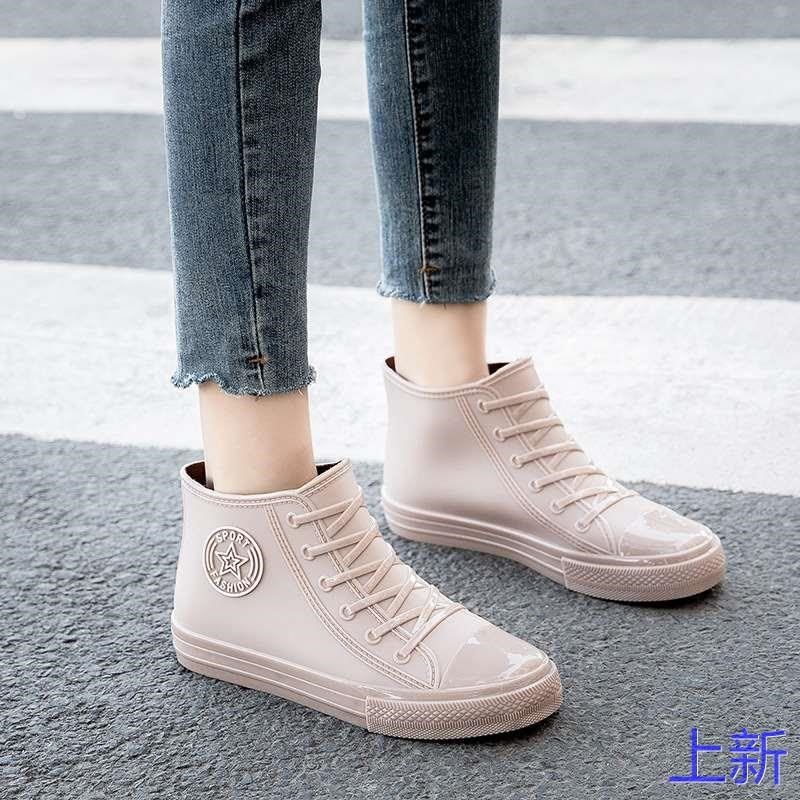 雨鞋女成人短筒雨靴时尚款外鞋穿防水学生胶鞋百搭软底防滑29新款