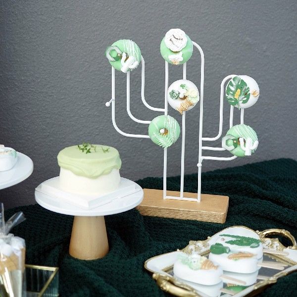 Cactus Type Cupcake Donuts DesPlEay plates Caki Holder for 办公设备/耗材/相关服务 胶卷 原图主图