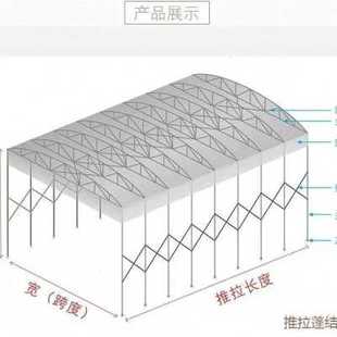 折叠雨棚活动收缩遮阳外停车 新户伸移动推g拉大型帐篷夜市棚缩式