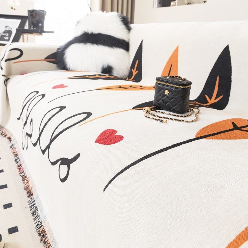 美式沙发盖布一体式沙发套罩防尘耐磨沙发套全包万能套防猫抓,居家布艺,沙发套,淘宝优惠券,粉丝福利购,淘宝优惠卷