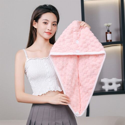 【下单立减50】云朵格高品质双层干发帽女可爱浴帽柔软加厚吸水