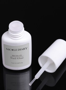 NICOLE DIARY 7ml Nail Art Glue with Brush Transparent Multi-