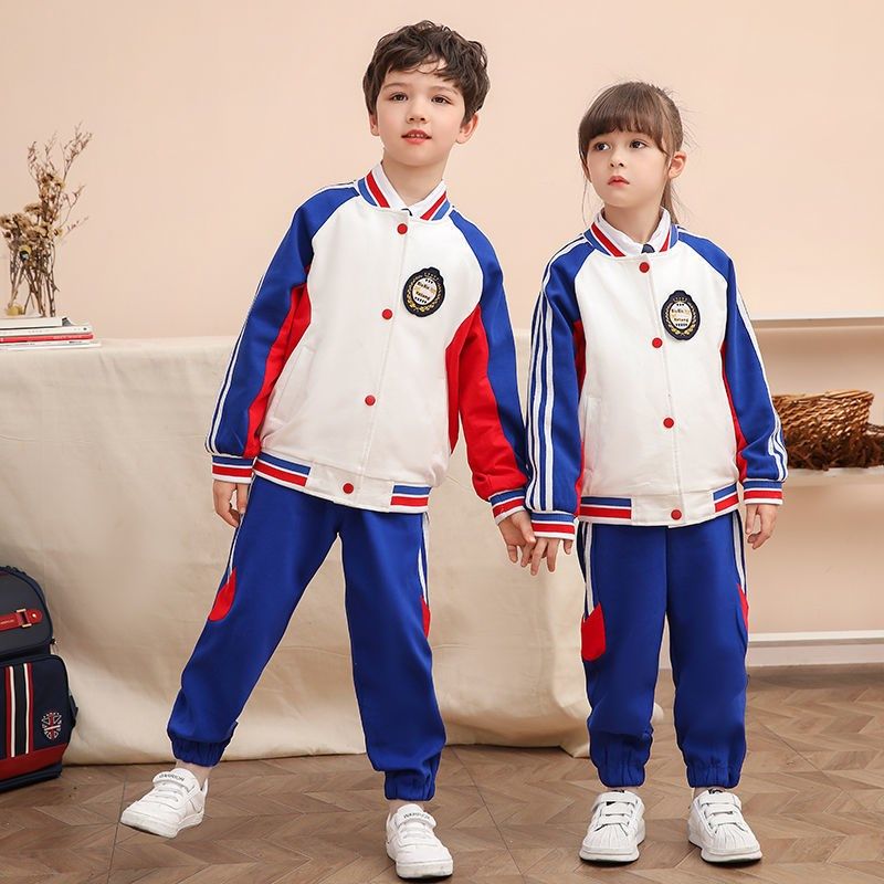 小学生校服春秋套装新款儿童班服运动三件套英伦风幼儿园园服定制