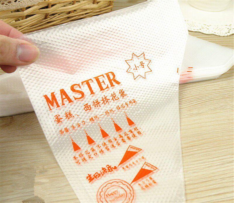 50pcs Disposable Piping Bag Pastry Bag Icing Piping Cake Cup