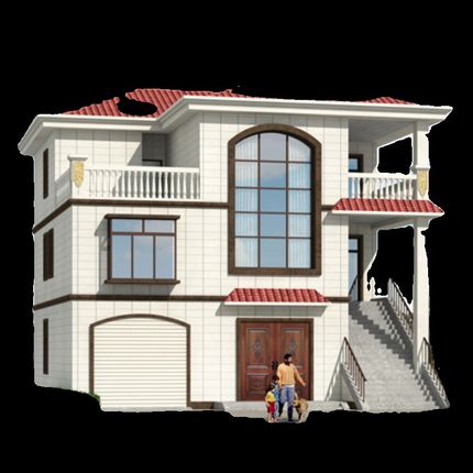 带车库三层别墅图纸农村自建房设计图建筑户型方案图二层半施工图