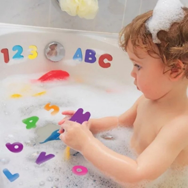 Children's Foam Digital Water Toys Kids Bathtub Alphabet To