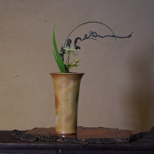 陶瓷花器梅瓶直瓶文人空间软装新中式插花茶案茶席插花花艺花道