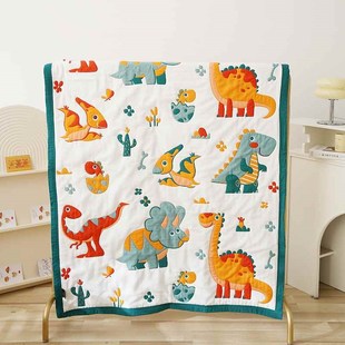 【折扣价】A类母婴卡通十层纱全棉儿童盖毯毛巾被双层面纱布