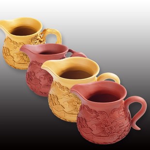 陶立方 公道杯紫砂手工分茶器功夫茶具配件茶海段泥公杯