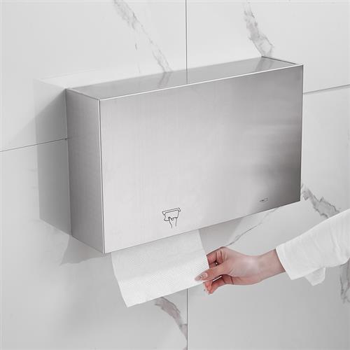 不锈钢镜感皂洗器暗装壁挂式卫生纸盒镜柜泡沫后应液手液器化妆室