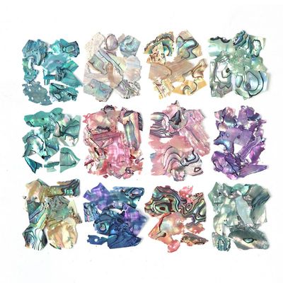 网红Nail Art Shell Flakes Broken Glass Mica Glitter Nails Ac