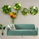 l形圆饰仿真绿植框壁挂花客厅墙壁挂墙植物 餐厅墙面墙体装
