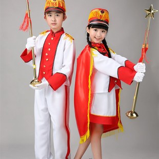 鼓号队幼儿园升旗手服装六一小学生鼓号服表演服仪仗队管乐队指挥