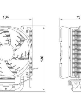 适用 i5-2300 2310 2320 i5 2400 i5 2500 i5 3470 cpu风扇散热器