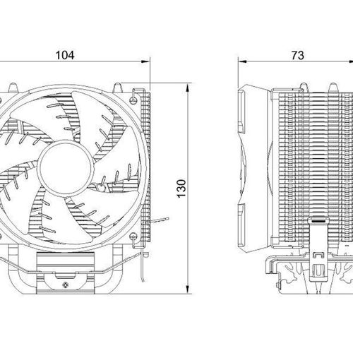 适用 i5-2300 2310 2320 i5 2400 i5 2500 i5 3470 cpu风扇散热器