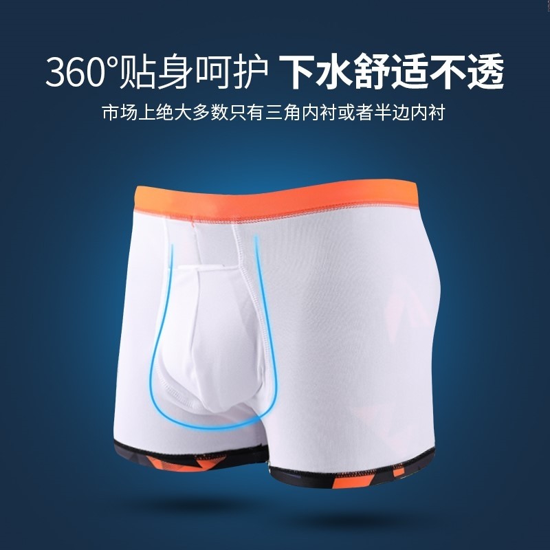 游泳男士泳裤男防尴尬平角男士泳衣速干宽松版气男款裤套装0526z