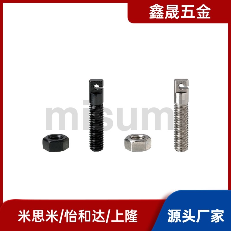 带扁方全牙型SAIPOK FFL11-D3/D4/D5/D6-L15/L20/L25拉伸弹簧支柱