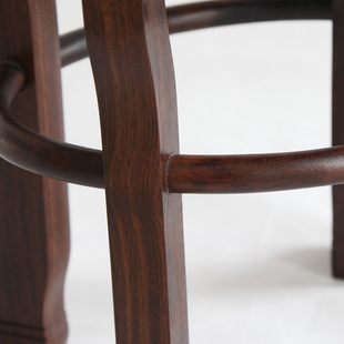 红木凳子家用鸭蛋凳仿古中式成人高凳现代简约独凳实木圆凳黑檀木