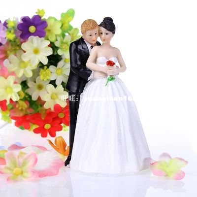 New Fashion CuteoR mantic Funny Wedding Cake Topger Fipure B